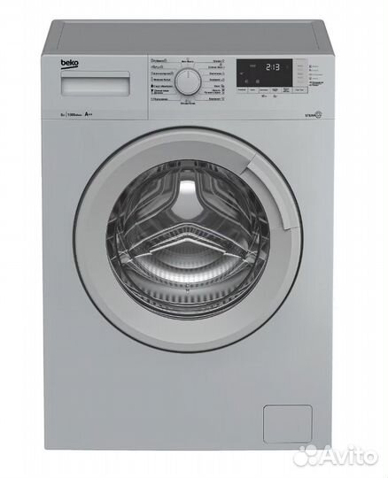 Новая Узкая серая Стиральная машина Beko 6кг