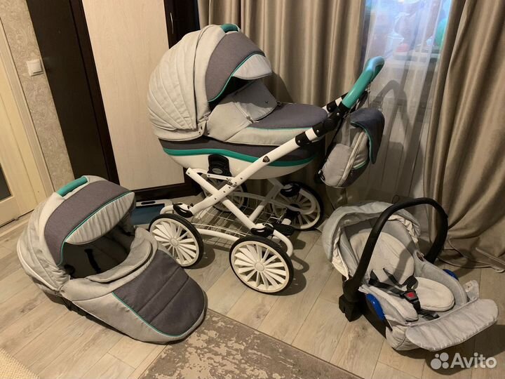 Коляска 3 в 1 Bebe-Mobile ines