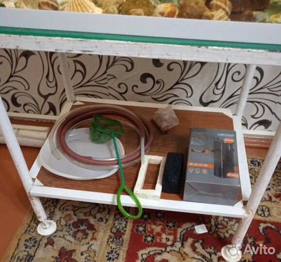 Аквариум(аквариумные рыбки,улитки ) +всё для ухода