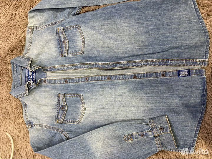 Джинсовая рубашка новая