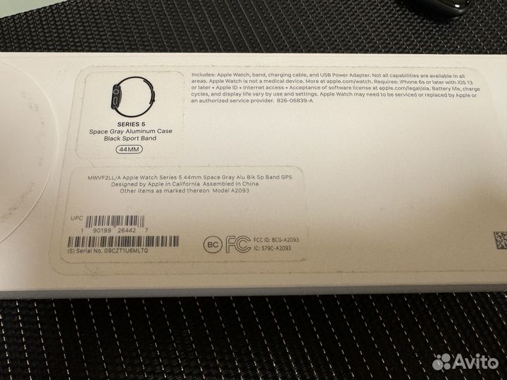 Часы apple watch 5, 44 mm