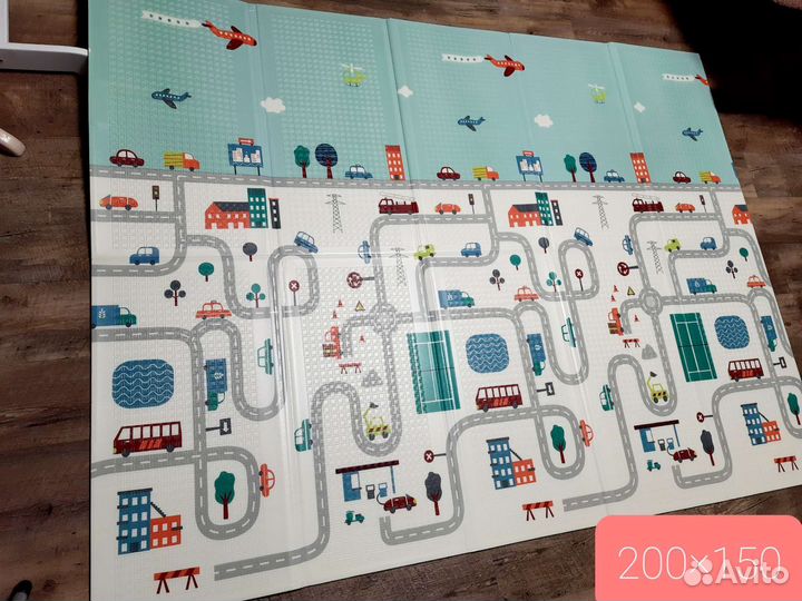 Детский коврик для ползания складной