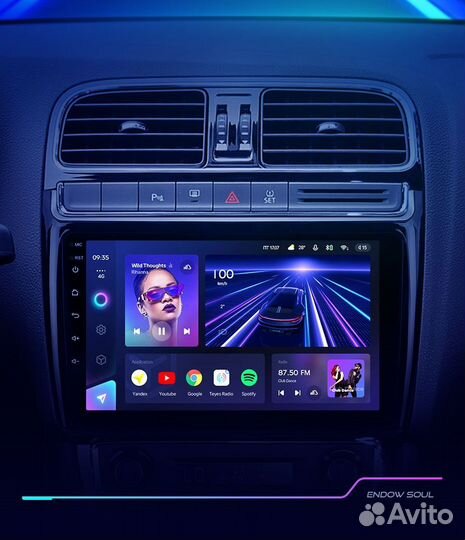 Магнитола Teyes CC3 2k 3/32 на Volkswagen Polo 5