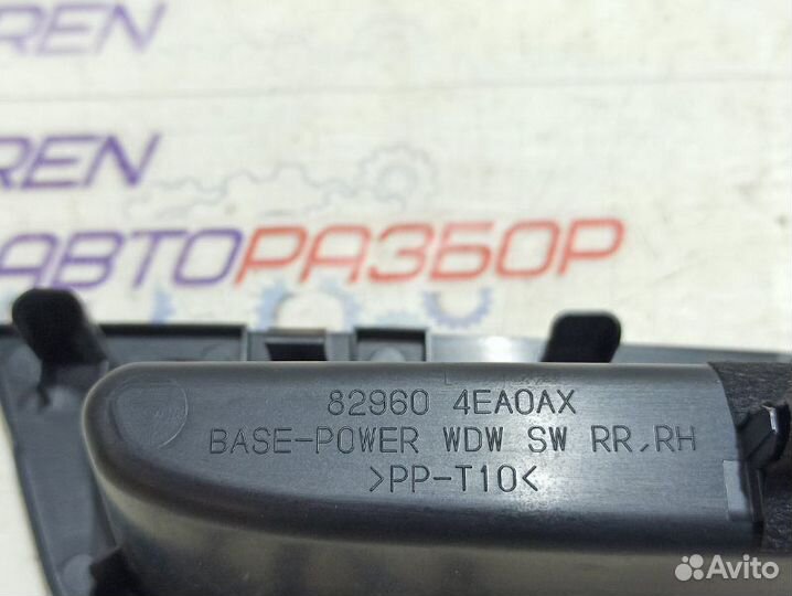 Накладка боковой двери задняя правая Nissan