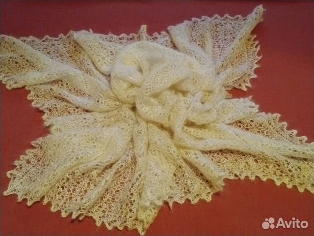 Оренбургский пуховый платок новый