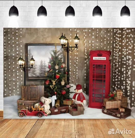 Баннер Фотосессия новогодняя фотозона декор