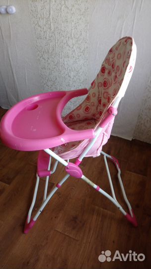 Коляска, стульчик для кормления, матрас в кроватк