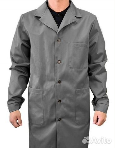 Халат серый р.56-58 рост 3-4 М