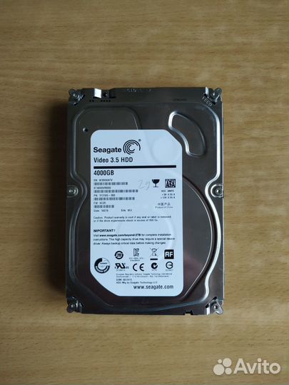 4Tb SATA-3 Seagate Video, ST4000VM000