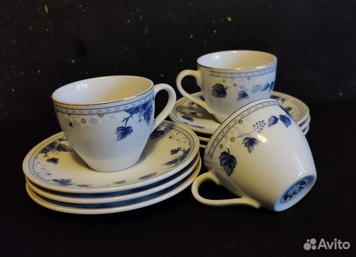 Кофейный сервиз синий