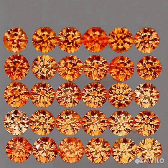 Сапфир натуральный 0,72Ct 1,0мм 100шт VVS Songea