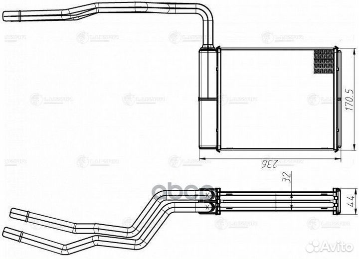 Радиатор печки Mazda 3 09 LRH2511 luzar