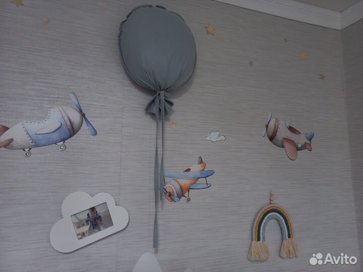 Декор для детской комнаты, рамка облако h&m home