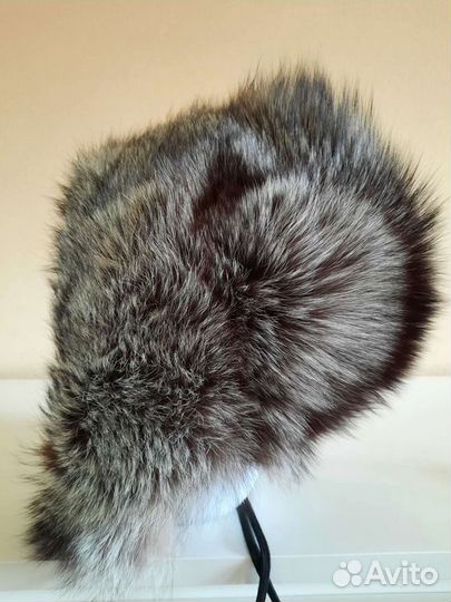 Шапка чернобурка с ушками