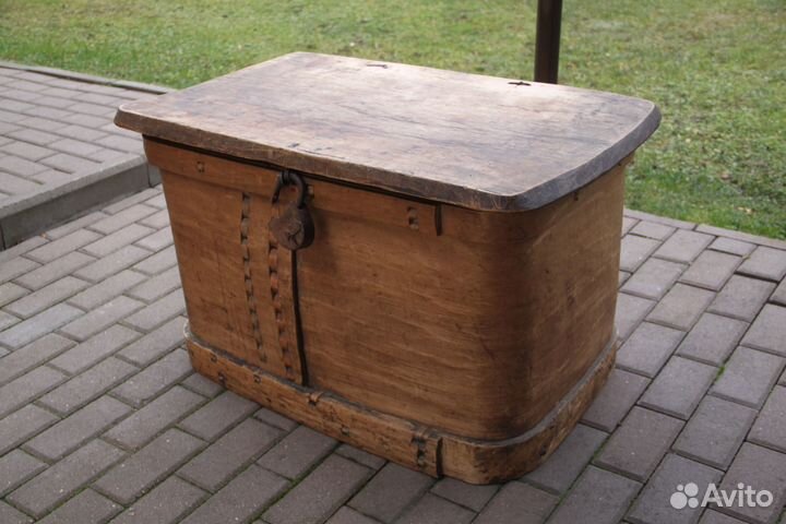 Сундук короб лубяной Коробья Ручная работа 19в №1