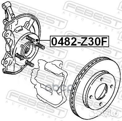 0482-Z30F к-кт подшипника ступицы перед. Mitsu