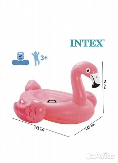 Надувной матрас intex Фламинго.Новый