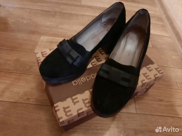 Туфли натуральная замша
