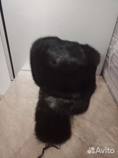 Норковая шапка мужская ушанка новая