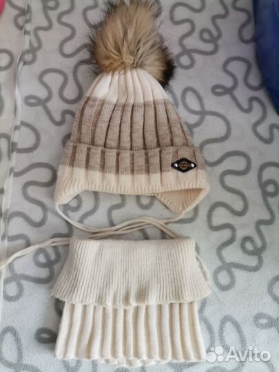 Шапка и снуд для девочки