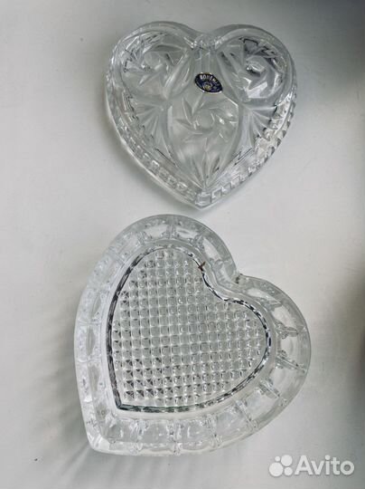 Хрустальная шкатулка сердце