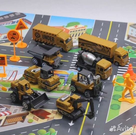 Машинки строительной техники набор