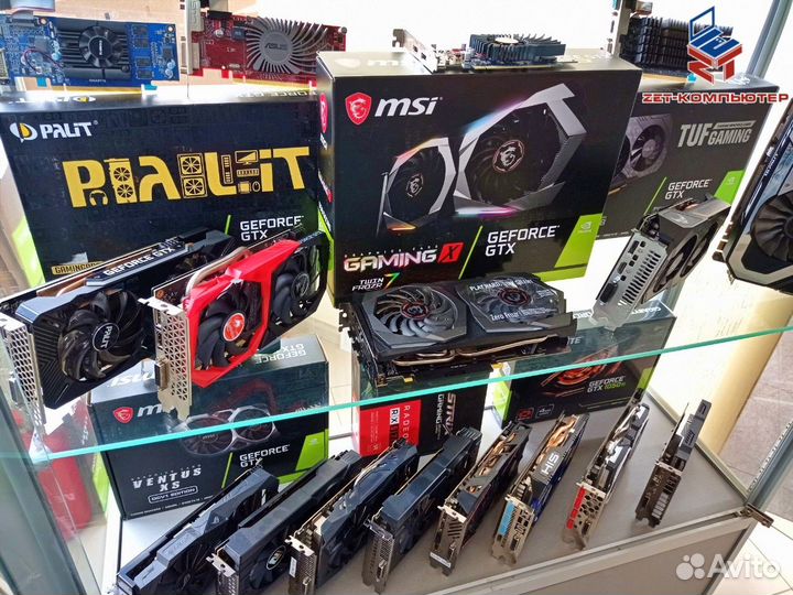 Игровые видеокарты с гарантией GeForce\Radeon