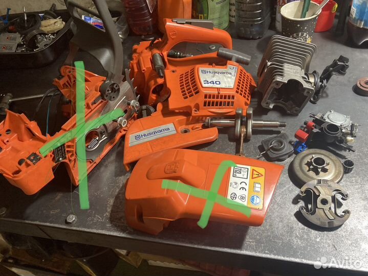 Запчасти для триммера Huskvarna,Stinl. Oleo-Mac