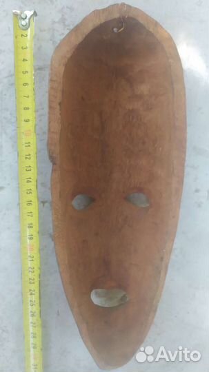 Маска африканская, натуральное дерево