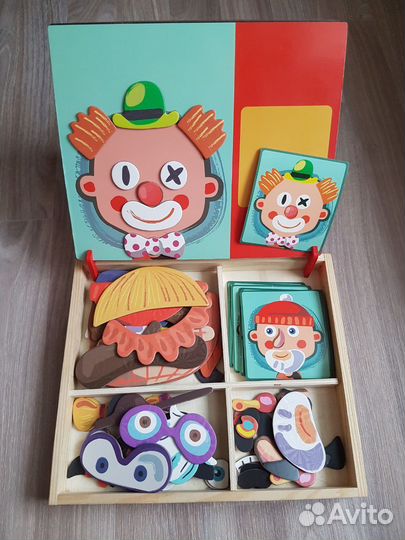 Магнитная игра Забавные лица