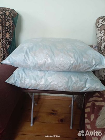 Подушка пуховая перьевая 70х70, 60х60