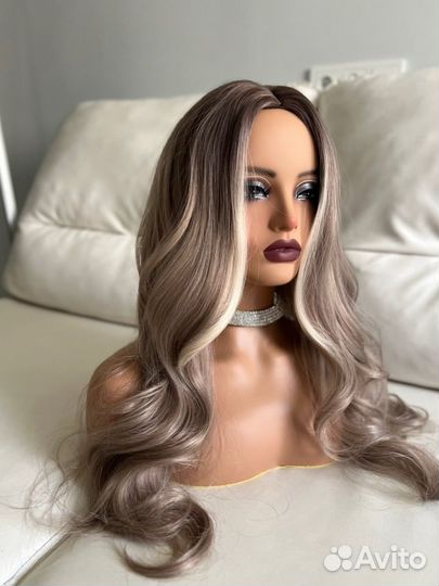 Парик пепельный блонд