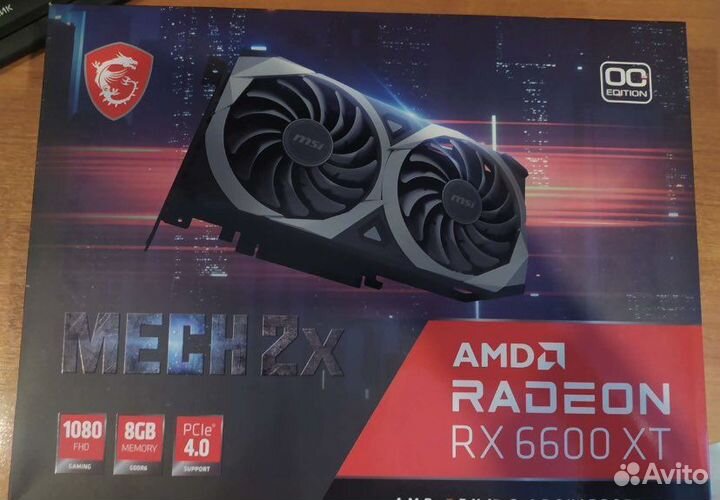 Видеокарта msi 6600xt