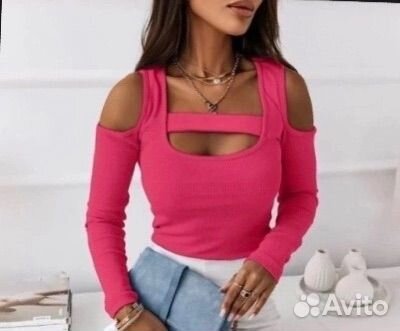 Кофта лапша с вырезами