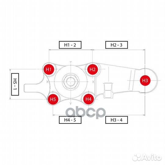 Опора шаровая toyota Land Cruiser 1996 - 2002 / 4