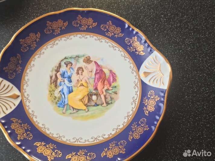 Набор десертной посуды. Серия Мадонна, кобальт