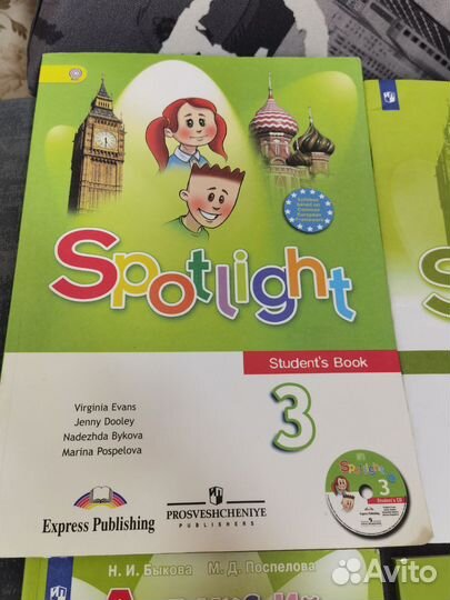 Английский в фокусе Spotlight 3к, учебник тетрадь