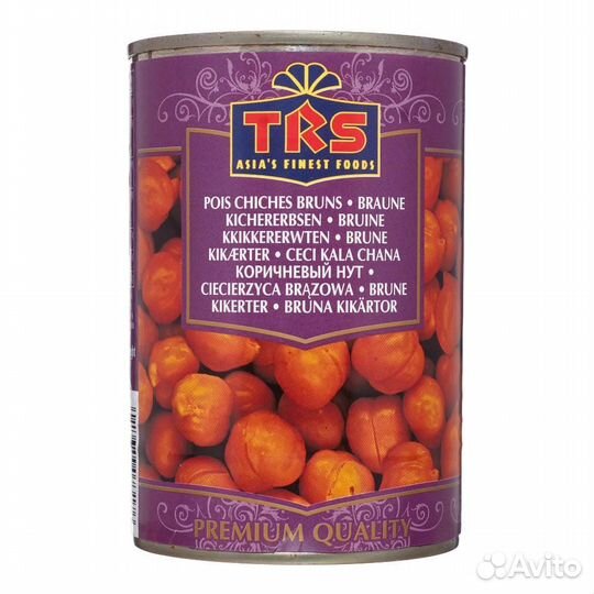 TRS canned boiled kala chana Нут коричневый консер