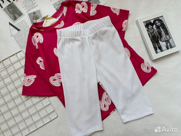 Костюм для девочки летний 110 116 122