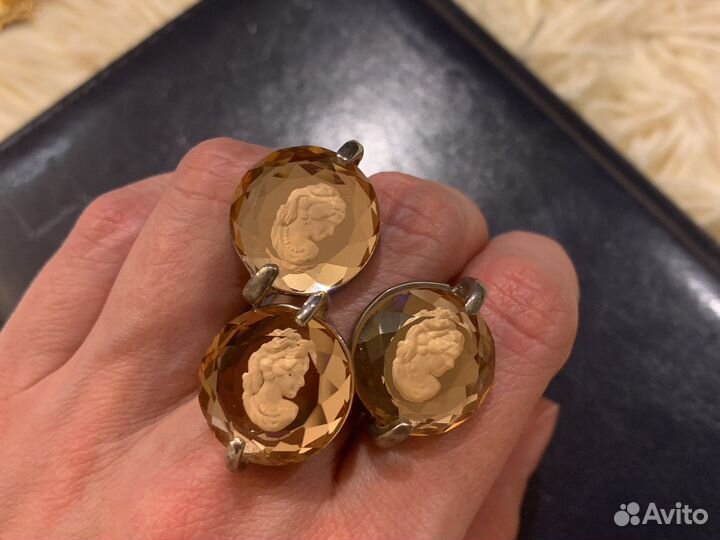 Бижутерия кольцо и серьги