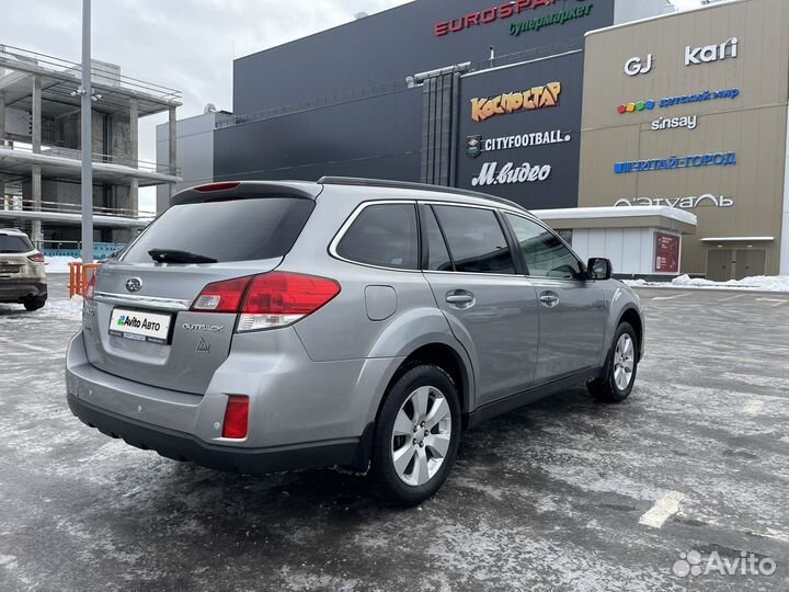 Subaru Outback 2.5 CVT, 2011, 163 000 км