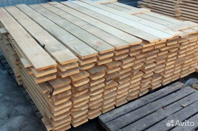 Доска обрезная строительная 25х150х6000