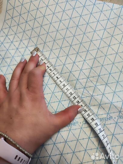 Флизелин неклеевой для пэчворка с разметкой