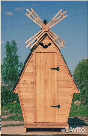 Уличный туалет домик с установкой ржя 858