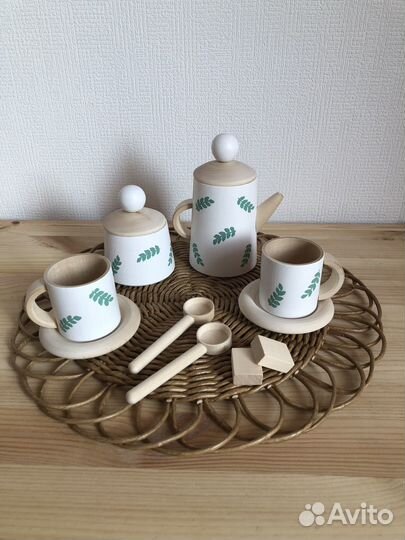 Чайный сервиз детский деревянный
