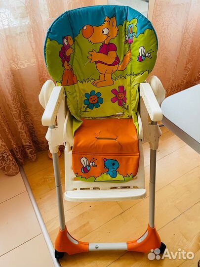 Стульчик для кормления chicco polly