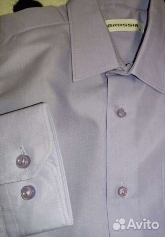 Турция.Рубашка без глажки Хрустящий хлопок140-146р