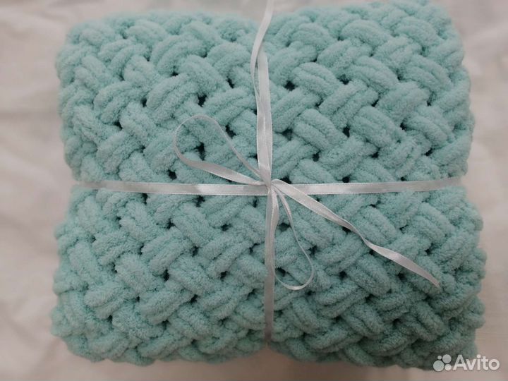 Детский пледик вязаный