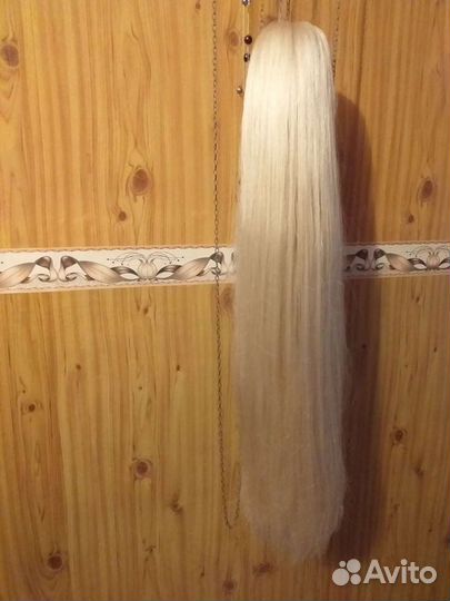 Хвост 70 см блонд