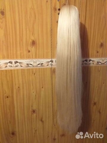 Хвост 70 см блонд